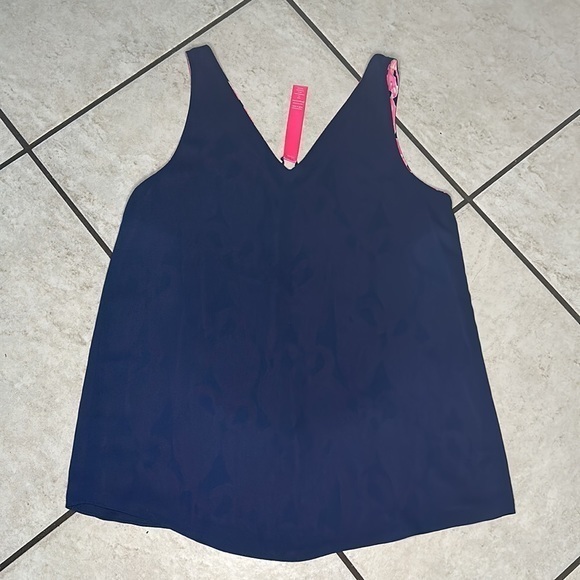 Lilly Pulitzer Florin Reversible Sleeveless V-Neck Tank - Picture 11 of 11